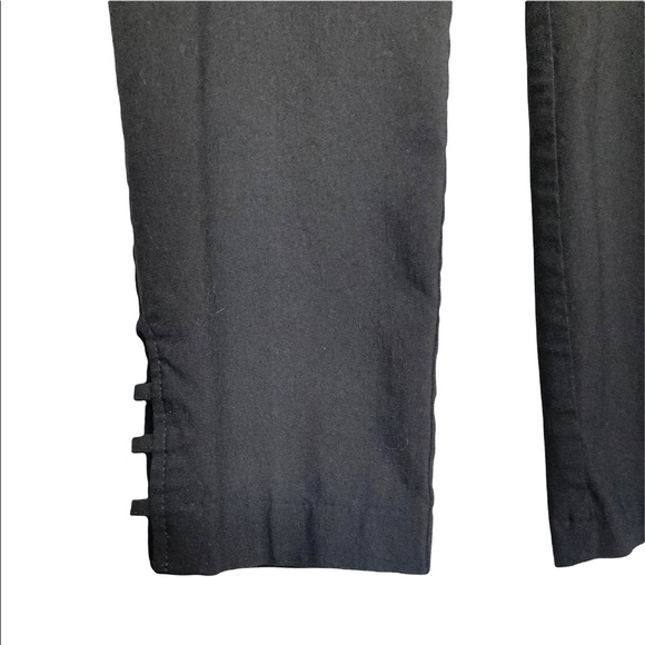 LG•NWT•89TH & MADISON•ANLKLE LENGTH / BLACK DRESS PANTS W ANKLE DETAIL• - Picture 4 of 10